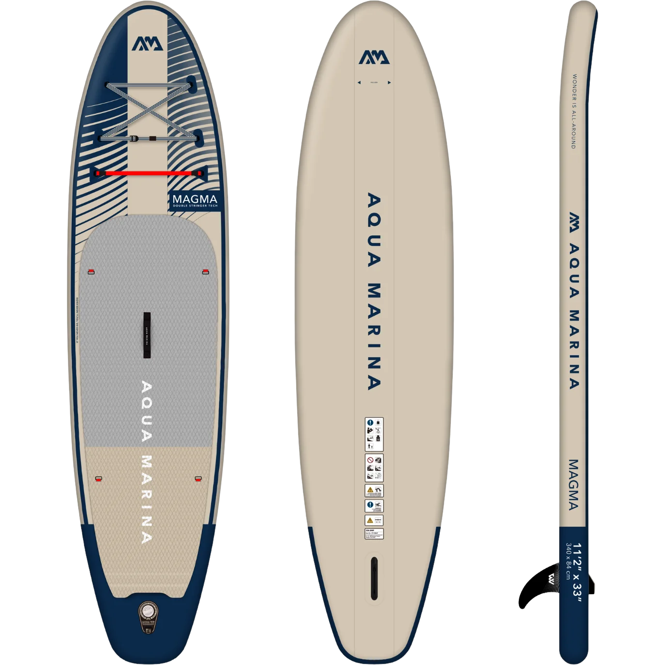 Aqua Marina BT-23MAP Magma 11'2" Inflatable Stand Up Paddle Board All-Around Advanced Series