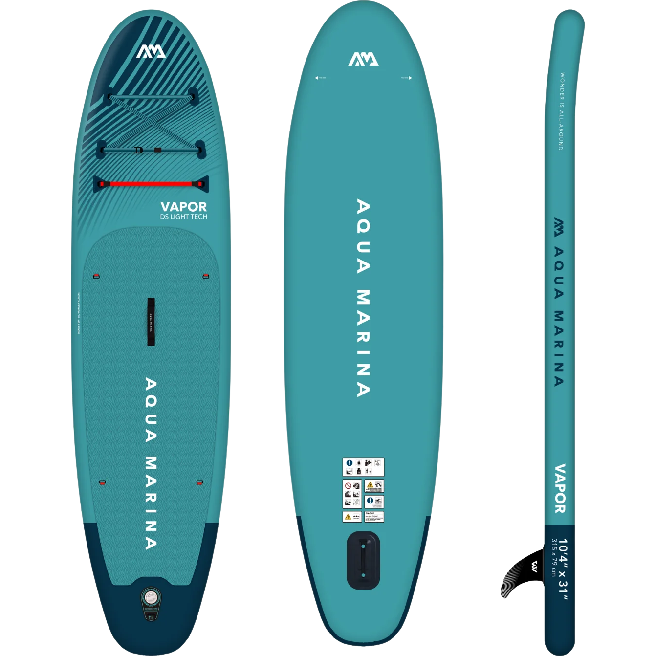 Aqua Marina BT-23VAP Vapor 10'4" Inflatable Stand Up Paddle Board All-Around Series