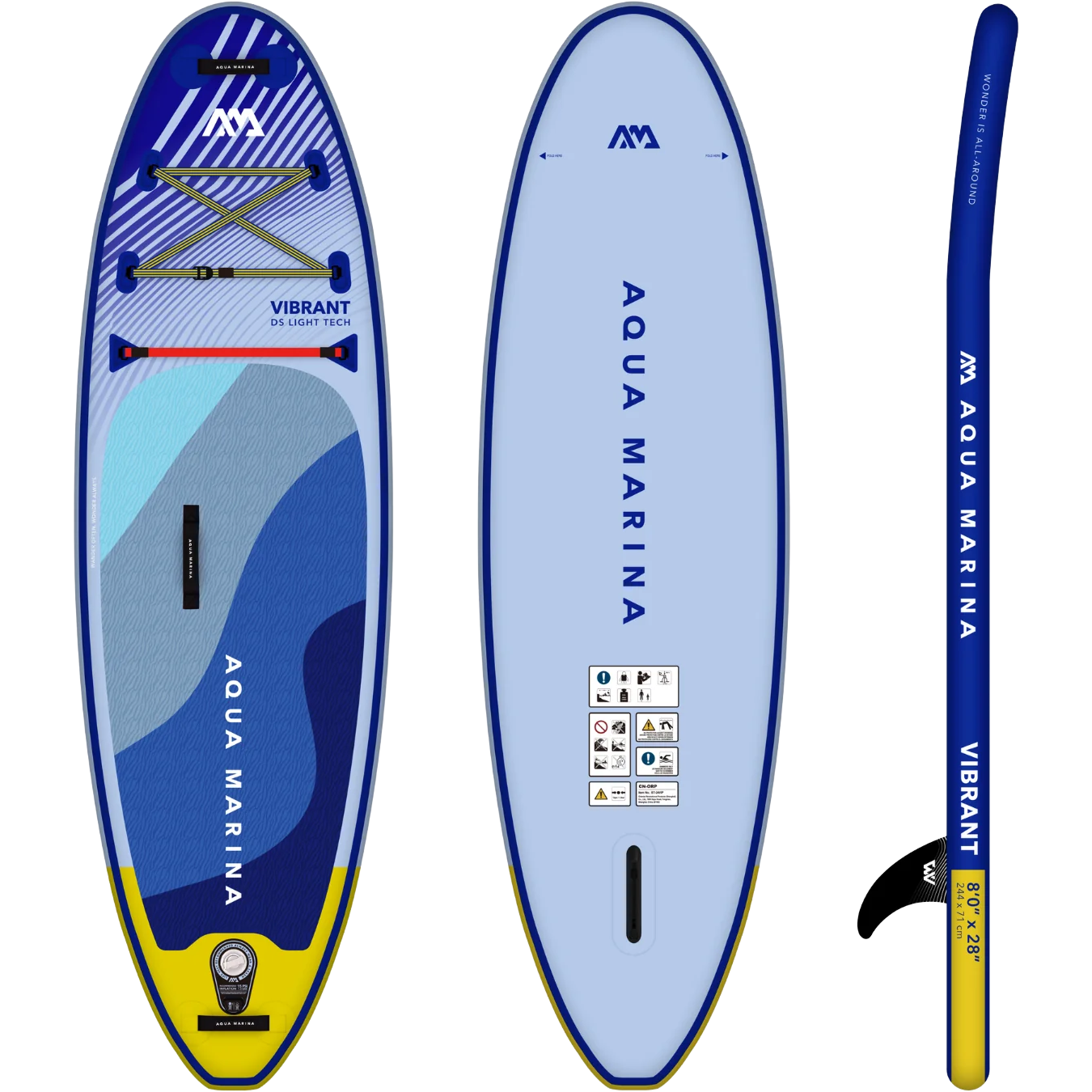 Aqua Marina BT-24VIP Vibrant 8'0" Inflatable Stand Up Paddle Board Youth Series